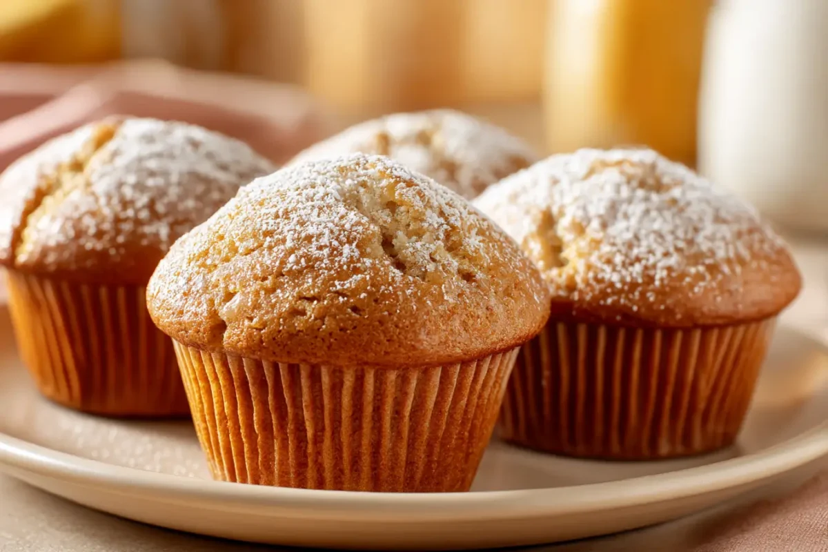 Leckere Bananenmuffins aus dem Airfryer, perfekt für einen süßen Snack.