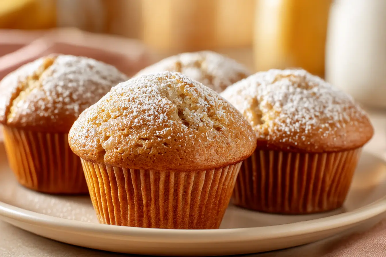 Leckere Bananenmuffins aus dem Airfryer, perfekt für einen süßen Snack.