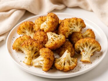 Leckerer Blumenkohl im Airfryer, perfekt knusprig und aromatisch zubereitet.