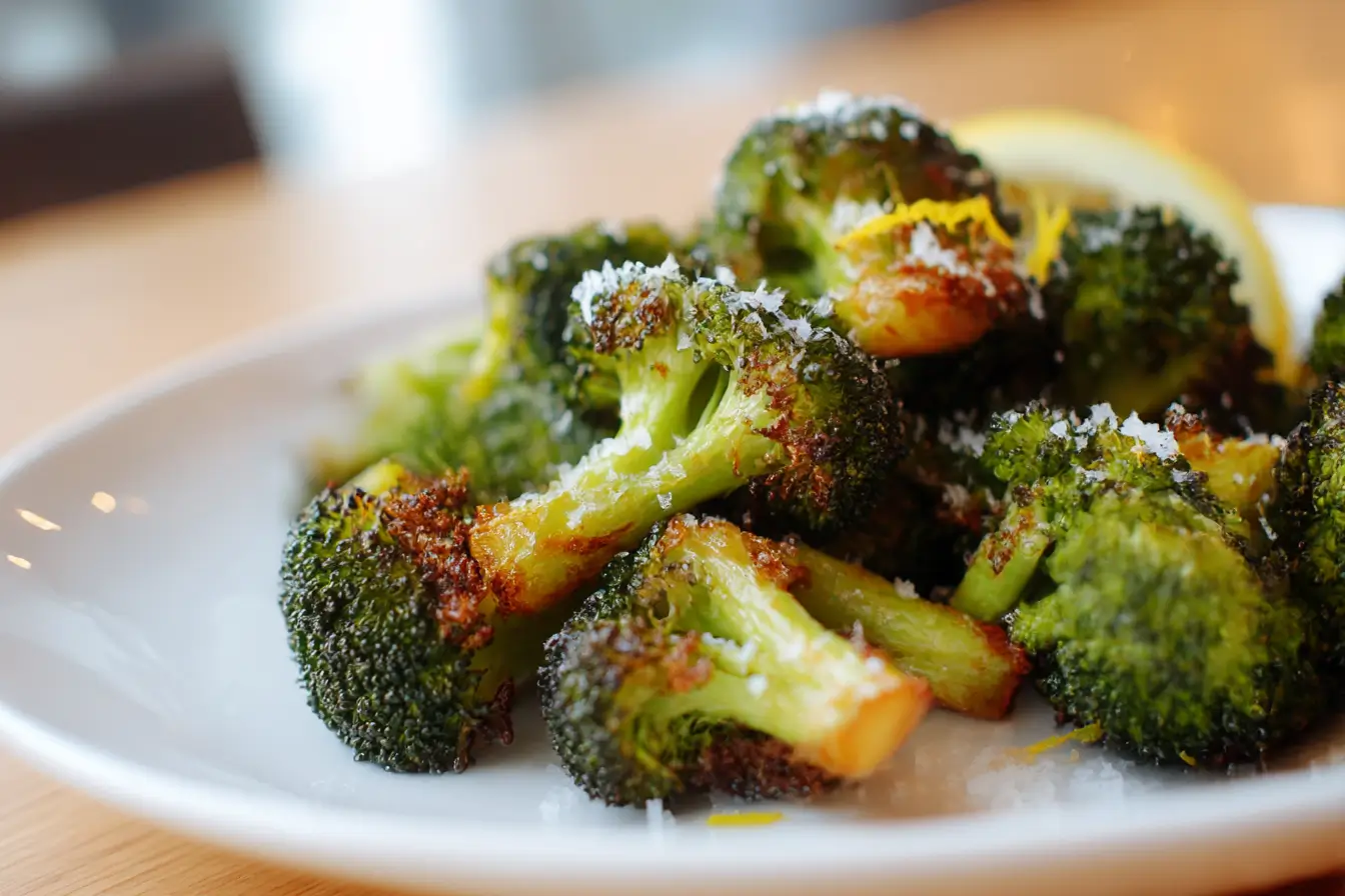 Leckerer Brokkoli aus der Heißluftfritteuse für gesunde Mahlzeiten.