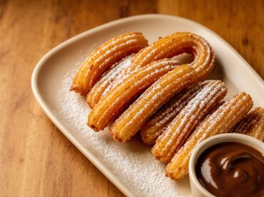Leckere Churros in der Heißluftfritteuse, perfekt für ein süßes Dessert.