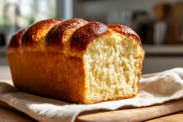 Leckere fluffige Brioche aus der Heißluftfritteuse mit goldbrauner Kruste.