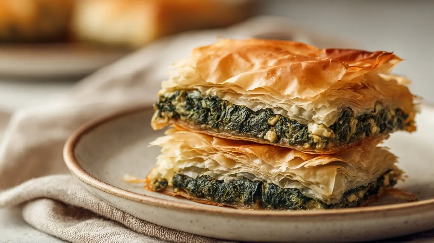 Leckere Börek im Airfryer, perfekt knusprig und goldbraun.