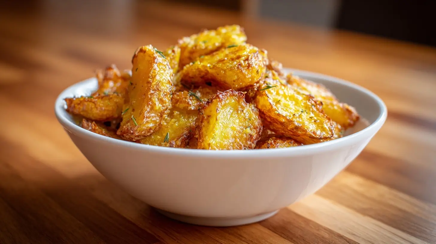Krosse Bratkartoffeln aus dem Airfryer, perfekt für jede Mahlzeit.