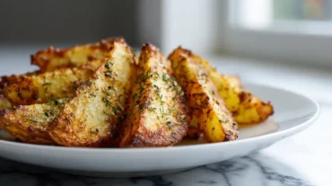 Knuspriger Kohlrabi aus der Heißluftfritteuse mit zarten Gewürzen und einem perfekten Finish.