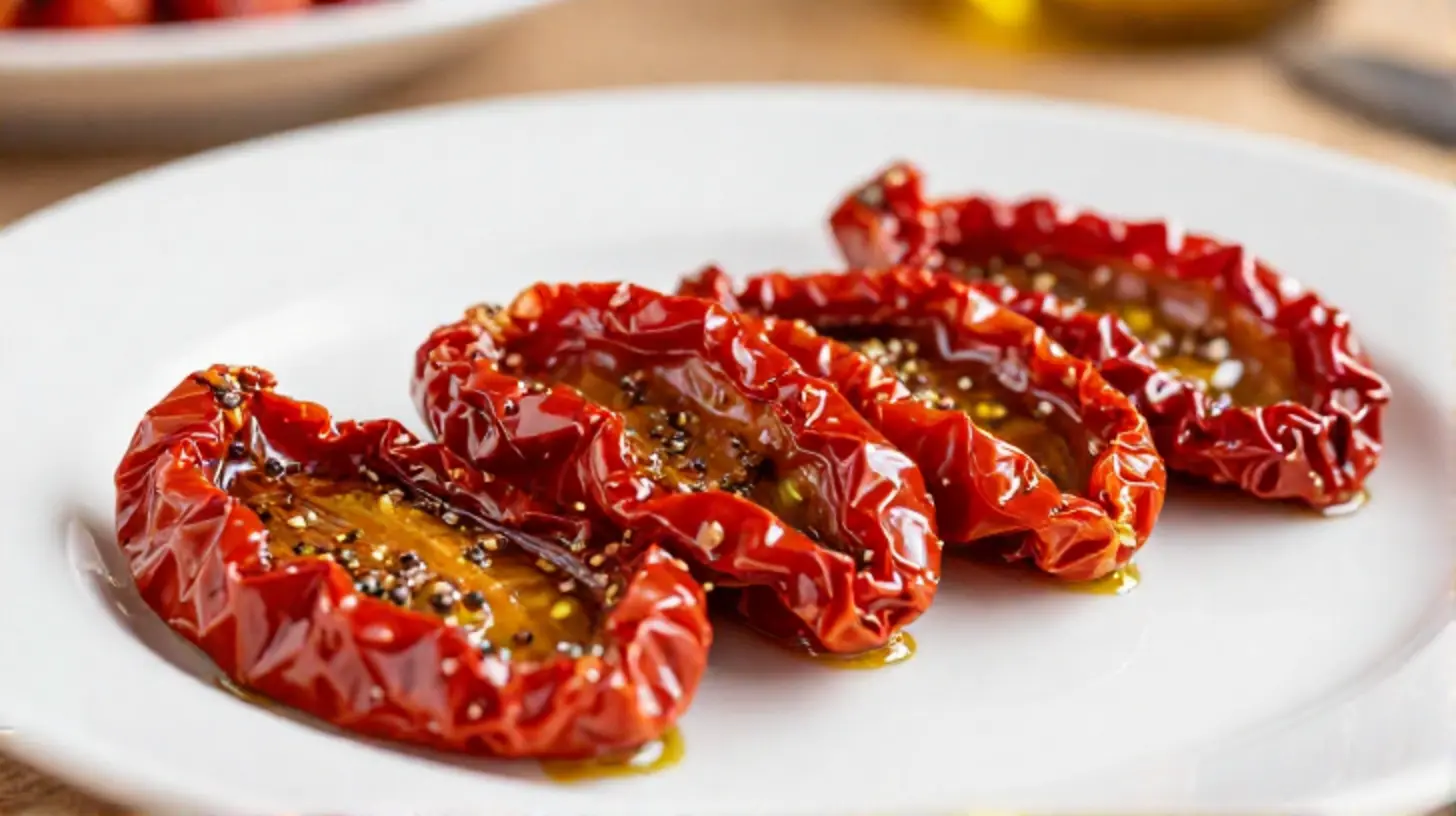 Leckere getrocknete Tomaten, perfekt zubereitet im Airfryer für zusätzlichen Geschmack.