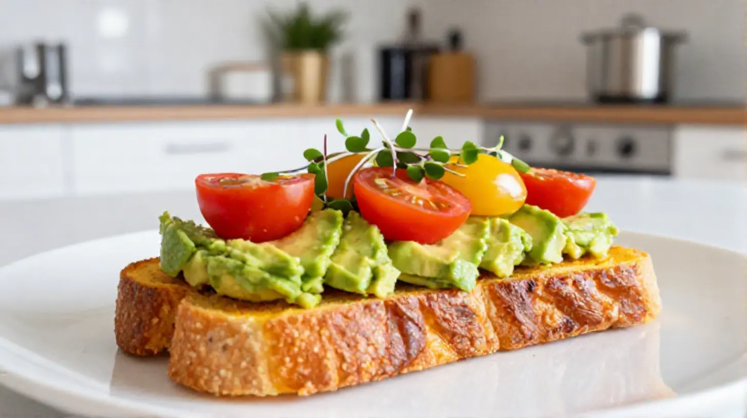 Köstlicher Süßkartoffel-Toast im Airfryer, knusprig und perfekt für ein gesundes Frühstück.