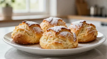 Leckere Buchteln, die in der Heißluftfritteuse zubereitet werden, fluffig und warm für jeden Anlass.
