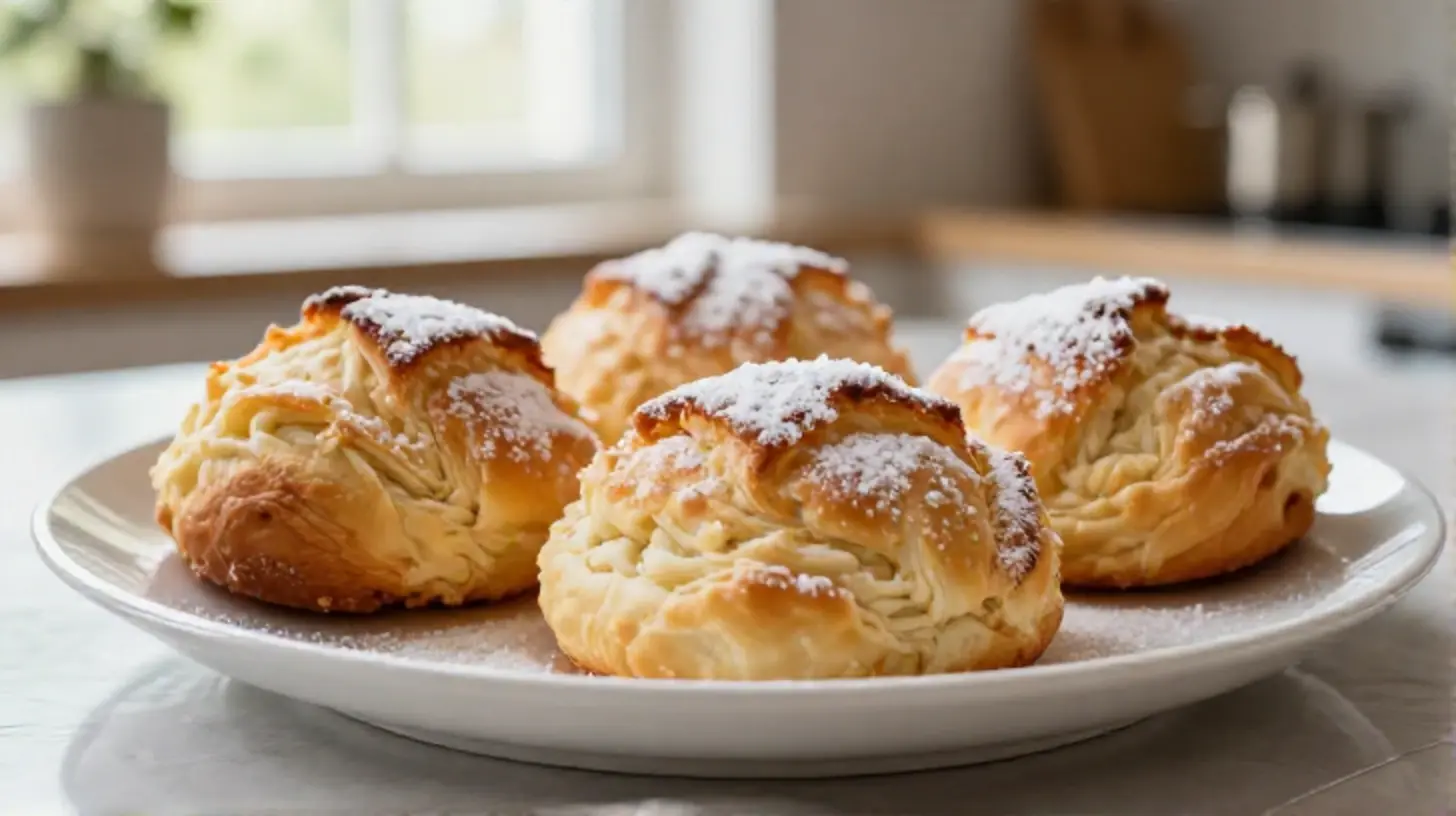 Leckere Buchteln, die in der Heißluftfritteuse zubereitet werden, fluffig und warm für jeden Anlass.