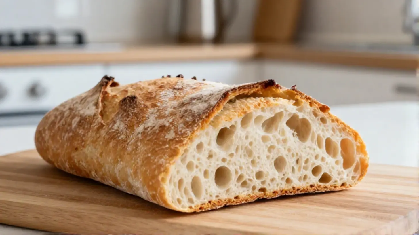 Krosse Ciabatta aus der Heißluftfritteuse, perfekt für jeden Snack.
