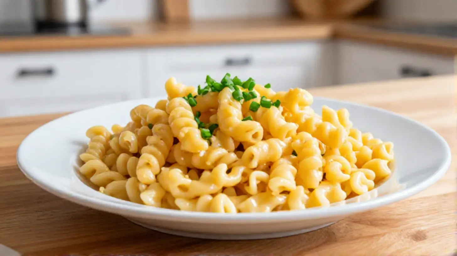 Leckere Käse-Spätzle aus dem Airfryer, goldbraun und perfekt knusprig.