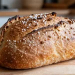 Frisches Roggenbrot, zubereitet im Airfryer für einen perfekten, knusprigen Genuss.