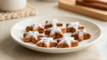 Leckere Zimtsterne aus der Heißluftfritteuse, perfekt für die Weihnachtszeit.