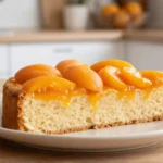Saftiger Aprikosenkuchen, der in der Heißluftfritteuse perfekt gebacken ist.