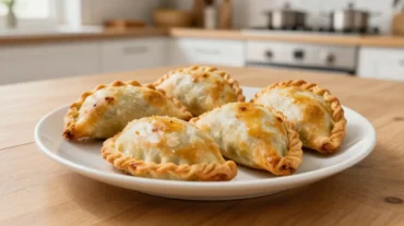 Leckere gefüllte Empanadas, zubereitet im Airfryer für knusprigen Genuss.