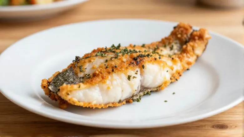 Köstlicher Heilbutt, perfekt zubereitet in der Heißluftfritteuse für einen gesunden Genuss.