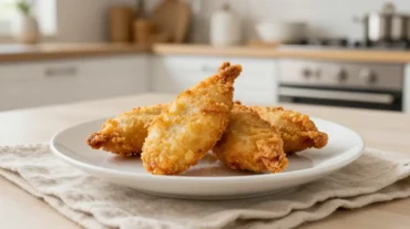 Leckere knusprige Pakora, perfekt zubereitet im Airfryer für ein gesundes Snack-Erlebnis.