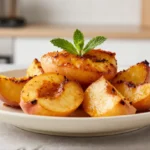 Saftige Nektarinen aus der Heißluftfritteuse, perfekt karamellisiert und voller Geschmack.