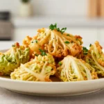 Leckeres Wirsinggemüse aus der Heißluftfritteuse, perfekt knusprig zubereitet.