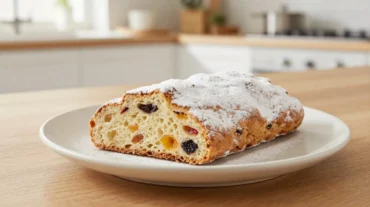 Leckere Mini-Stollen aus der Heißluftfritteuse, perfekt für die festliche Jahreszeit.