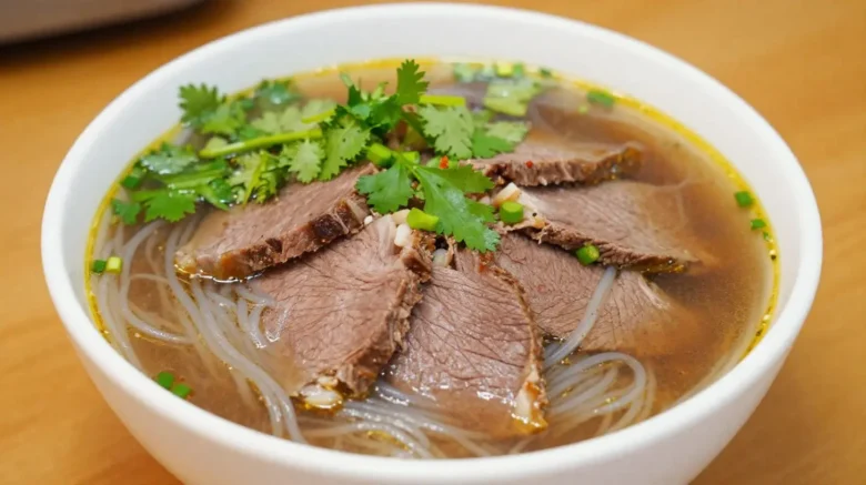 Aromatische Pho aus der Heißluftfritteuse, reich an Geschmack und frischen Zutaten.