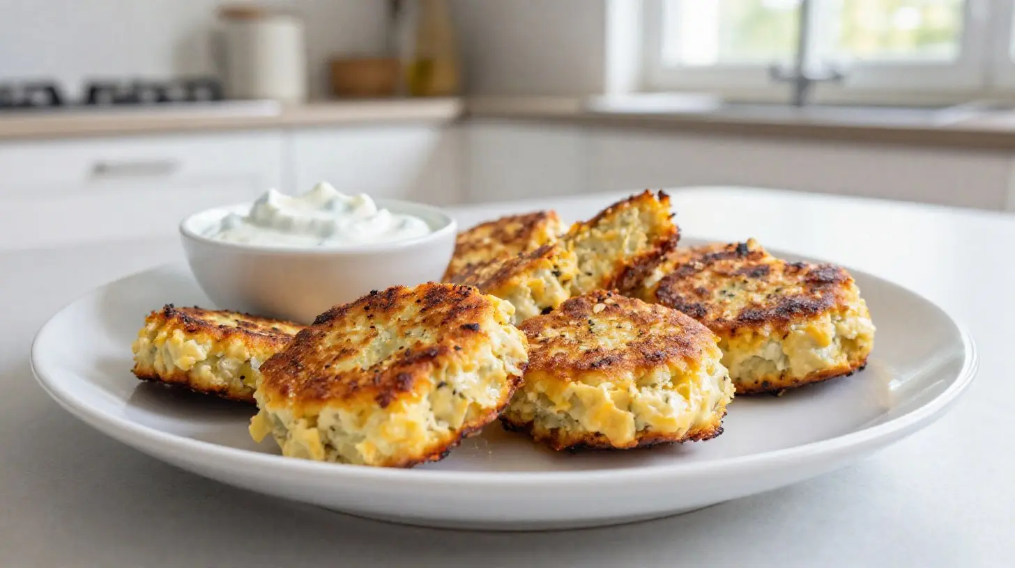 Köstliche Feta-Taler aus der Heißluftfritteuse mit perfekter Knusprigkeit.